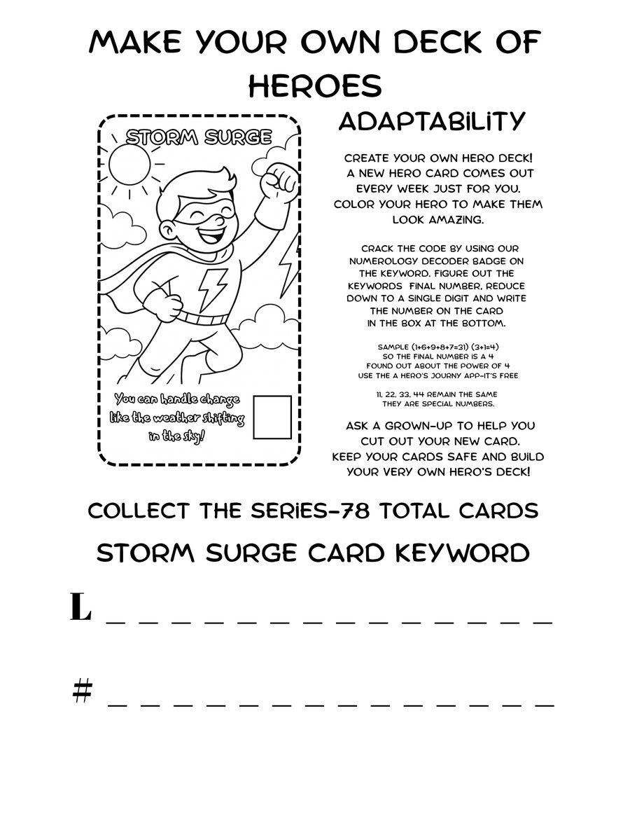 A Hero's Journey sample coloring page